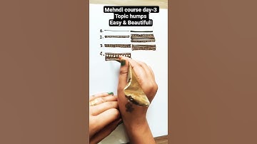 Day 3 - Mehndi Course | Humps Practice | Mehndi Design Basics for Beginners