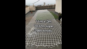Rope net making  #asmr