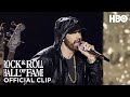 Eminem  ed sheeran perform stan  rock and roll hall of fame 2022  hbo