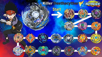 【Killer Deathscyther VS ALL Beyblade Burst GOD Marathon】 ベイブレードバースト神 베이블레이드 버스트 갓