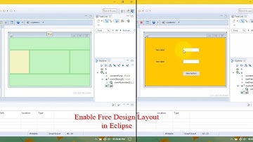 Free Design Layout in Eclipse IDE .