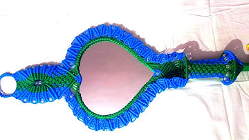 💁DIY Beautiful Macrame Mirror wall hanging with Basket..#youtube#macrametutorial @KBNmacrame