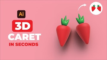 HOW TO MAKE 3D CARET IN MINUTE IN ADOBE ILLUSTRATOR