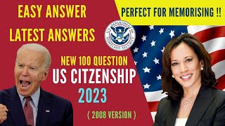 US citizenship exam 100 Civics practice test 2023 for naturalisation interview exam