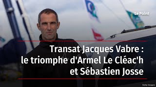 Transat Jacques-Vabre : le triomphe d'Armel Le Cléac'h et Sébastien Josse