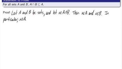 Discrete Math - Subset Proofs