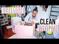 ULTIMATE SMALL CLOSET ORGANIZATION! EXTREME ORGANIZE & CLEAN WITH ME | SPEED CLEANING MOTIVATION