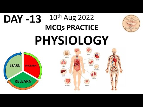 Daily Dental MCQs - Day 13 - Physiology Multiple Choice Questions @DentCareNepal