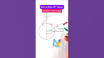Draw 25° Angle EASY! (Compass Method)