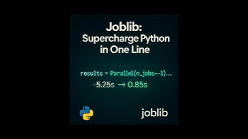 Joblib: Supercharge Python in One Line