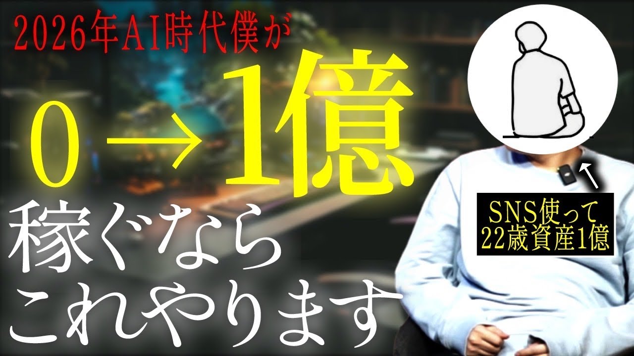 【まだ誰も知らない】21歳個人で1億稼いだ僕が今から最速で0→1000万→1億目指すならこれやります【今すぐやれ】