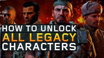 How to Unlock ALL Iconic Characters in Blackout! Mason, Reznov, Woods, & Menendez (Black Ops 4)