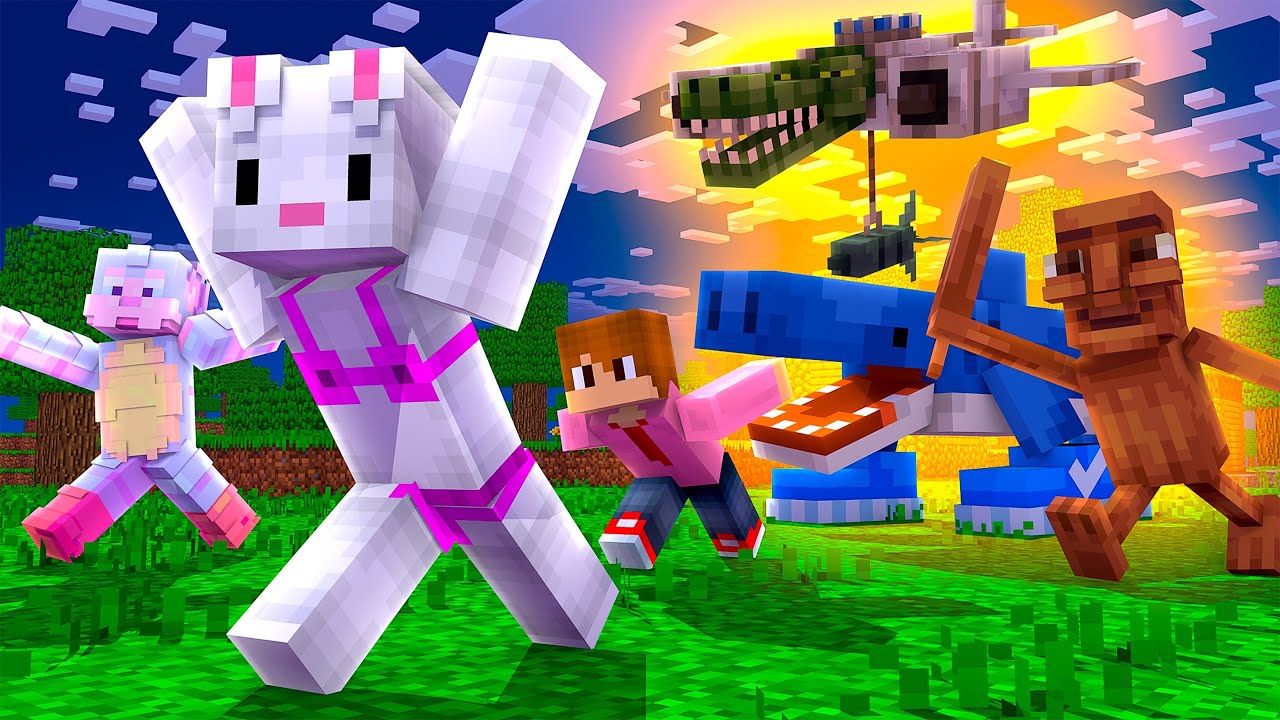 caçando BRAINROTS RAROS no MINECRAFT