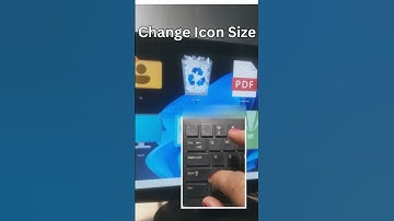 Change icon size #asmr #windows #computer #tricks #shortcutkeys