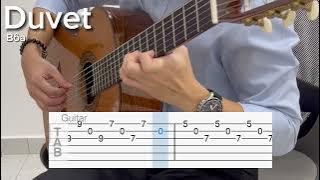 Duvet by Bôa (EASY Guitar Tab)