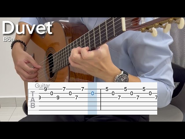 Duvet by Bôa (EASY Guitar Tab) class=