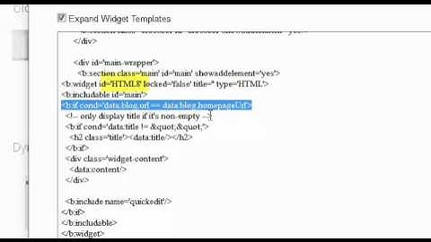 Show a gadget on homepage only for blogger
