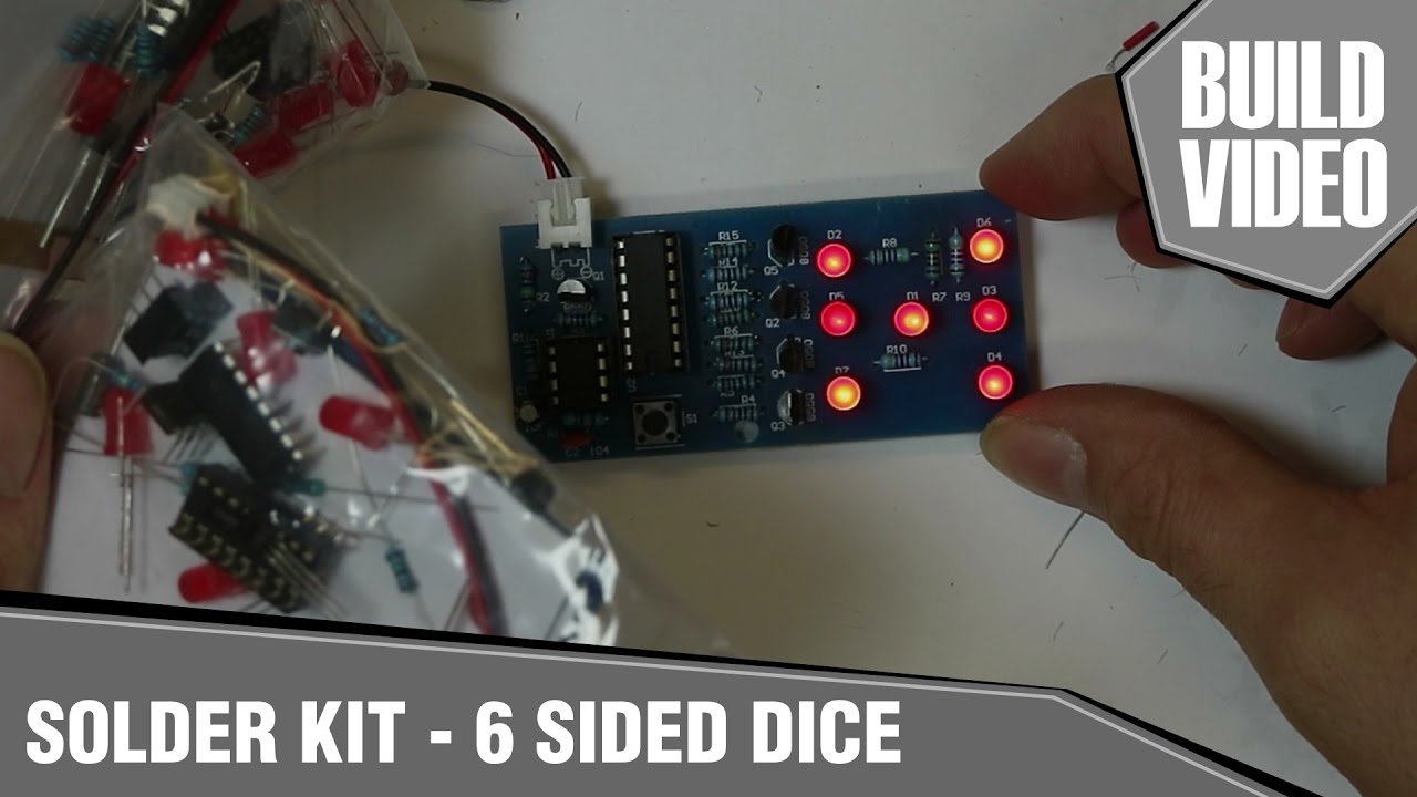 Solder Kit Tutorial 6 Sided Dice (Giveaway) YouTube
