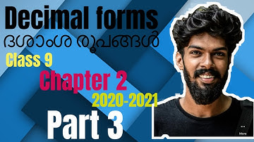 Kerala Class 9 Maths | chapter 2 |Decimal Forms ദശാംശ രൂപങ്ങൾ | 9th standard | Standard IX | Part 3