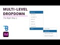 Multi-level Dropdown Menu Design and Prototyping | Adobe Xd | Blue Fin Design