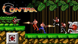 Contra / コントラ 魂斗羅 (1987) NES - 2 Players Coop [TAS]