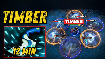 Timbersaw 12Mins Blink Dagger = God Like🔥Insane 38Kills One Shot Pure Damage🔥