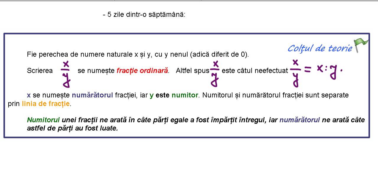 Clasa a V-a - Cap. Fractii ordinare - exercitiul 2 - YouTube