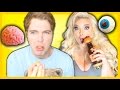 TASTING WEIRD HALLOWEEN CANDY! (with TRISHA PAYTAS)