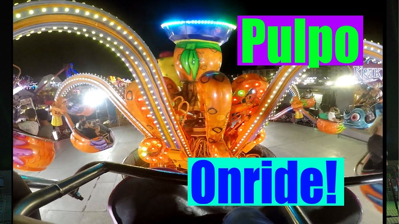 Onride Pulpo Kraken !14 Minutos!!! Feria de Guadix 2018.