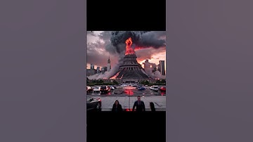 “NYC’s weather forecast: 100% chance of lava! Stay safe! 🌋😆” #ai #fyp #fypシ゚viral #shorts