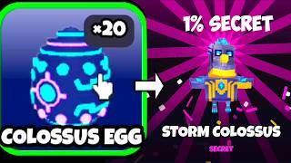 20 Luckiest Spins to Get 1% Secret Storm Colossus in Grow a Chicken Fighter