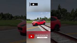 Train vs Car - BeamNG.Drive #shortsfeed #shorts #fyp