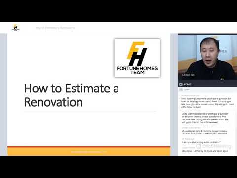 How To Estimate A Renovation (Virtual Meetup 05-06-2020) by FHT