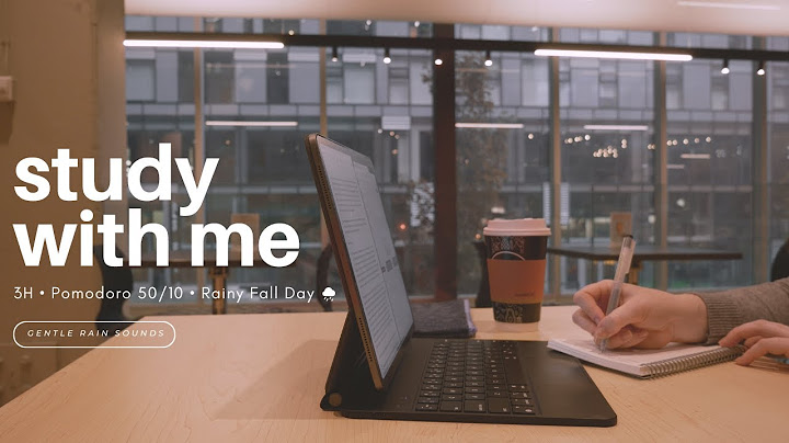 3-HOUR STUDY WITH ME 🍂 RAINY FALL DAY / 🌧️ Gentle Rain Sounds / Pomodoro 50-10 / No Music [Ambient]