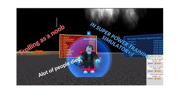 Roblox Super power training simulator Trolling as a noob Amazing power