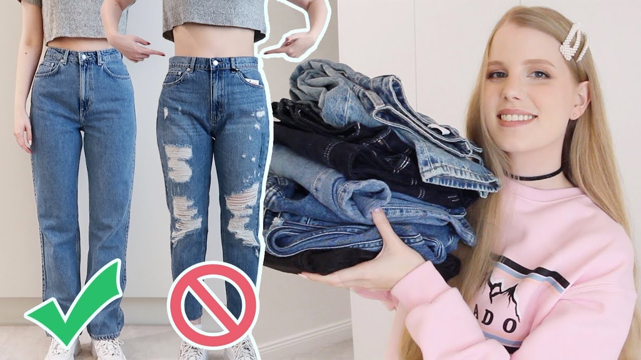 Finding the PERFECT High Waisted Jeans • Fit Tips & Haul - YouTube