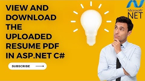 How to upload and display pdf in Asp. Net | How to generate pdf and download resume PDF Asp. Net C#