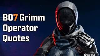 Black Ops 7 Zombies - Grimm Operator Quotes
All footage used was recorded and edited together by myself.
Subscribe! - https://www.youtube.com/c/Gunax332
Black Ops 7 Operators - https://www.youtube.com/playlist?list=PLgz8LYQeF04KD6XwV6MhKlej7KrW3w64K
0:00 Operator Select
0:09 Kills
2:38 Field Upgrades
5:51 Equipment
7:00 Ammo Mods
8:10 Mystery Box
9:59 Gobblegums
10:20 Perks
11:50 Pack a Punch
12:38 Revived/Downed
13:46 Other Dialogue
Black Ops 7 Operator Dialogue
Black Ops 7 Operator Voice Lines
#blackops7 #bo7zombies #bo7 Black Ops 7 Zombies - Grimm Operator Quotes