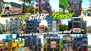 Brewog jadi Maskot‼️Lumayan EXTREM Rute karnaval Sukorame Blitar sepanjang 3km Full Sound Horeg