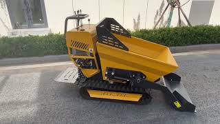 Mini Dumper Tracked Motor Wheelbarrow Track Site Dumper For Farm Work Mini Crawler Dumper Truck