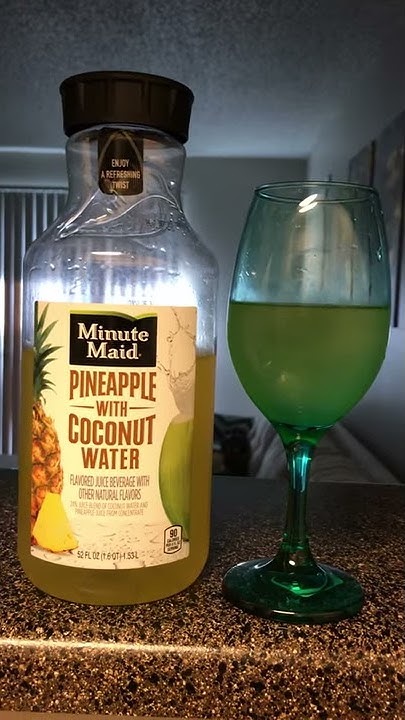 Minute maid pineapple with coconut water breastfeeding