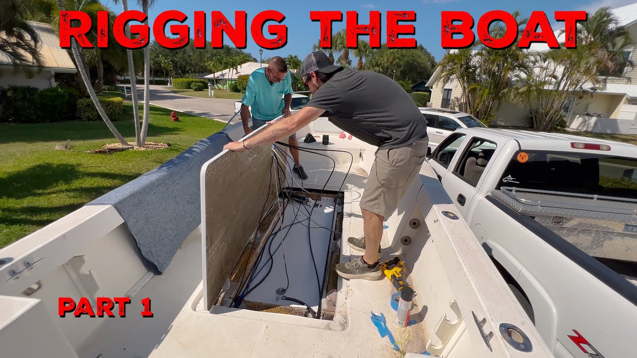 Installing the Fuel Fil, Deck, and Rigging | Pursuit Project Boat - YouTube
