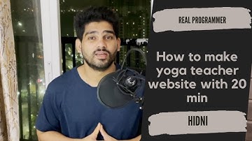 How to Make Yoga Teacher Website using WordPress [In Hindi]