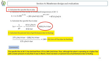 Evaluation of membrane system performance (Experts from lecture 13)