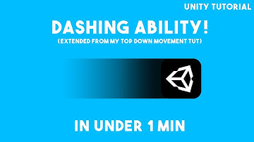 PLAYER DASH ABILITY in UNDER 1 MINUTE! Unity 2D Tutorial