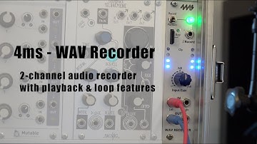 4ms WAV Recorder