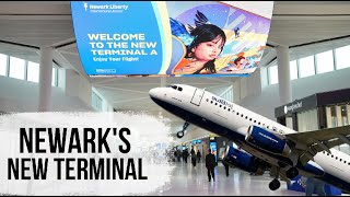 Newark Has a New Terminal! | Flying with JetBlue to West Palm Beach & Exploring EWR's NEW Terminal A