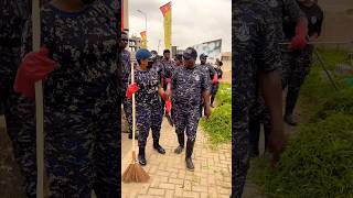 IGP Yohuno mobilizes his men to take part in the National Cleanup Exercise
