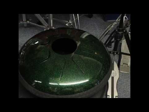 Idiopan Domina 12" Tunable Steel Drum W/Pickup - Emerald Green