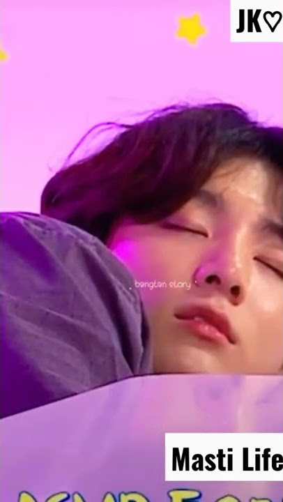 [[BTS]] Jungkook Sleeping Time Looking Very Cute 😚😚 Moment #Masti Life #Shorts